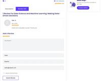 Screenshot of Users can provide detailed product reviews, and sellers have the option to review them before they are posted.