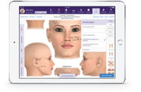 Screenshot of EMA EHR system for dermatology