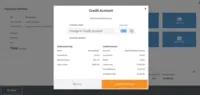 Screenshot of Credit Accounts/Accounts Receivable - Offer and manage credit accounts to customers, including defining authorized users, setting credit limits and payment terms and the display of current balance and available credit. Credit account records display all charges to the accounts, payments on balances and authorized user activity.