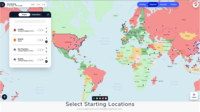 Screenshot of Select Starting Locations