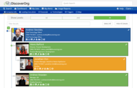 Screenshot of Org Charts with direct dials, email addresses, and reporting hierarchy.