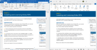 Screenshot of PDF to Word conversion, and vice versa, can be carried out