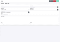 Screenshot of Task assignment system