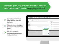 Screenshot of Social Hub - Springbot's Social Hub helps you streamline your content and marketing efforts, so you can do it all in one place — post, schedule, track metrics and more!