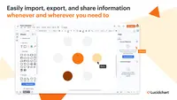 Screenshot of Information can be imported, exported, and shared whenever and wherever it is needed.