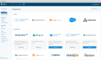 Screenshot of Integrations Page