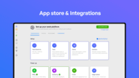 Screenshot of App store & Integrations