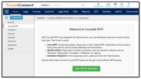 Screenshot of RFP Issuance and Monitoring within TeamConnect.