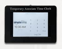 Screenshot of No-cost timeclocks for the contingent workforce.