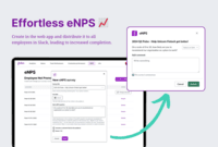Screenshot of eNPS in Slack