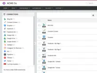 Screenshot of ClicData's data warehouse where all your company's data is centralized.