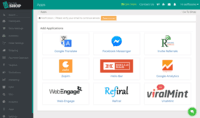 Screenshot of Product Integration Screen