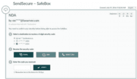 Screenshot of Ephemeral SafeBox