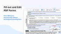 Screenshot of the PDF form editor