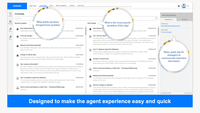 Screenshot of Knowledge Management Professional: The dashboard is designed to help agents navigate quickly.