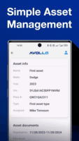 Screenshot of Avollo mobile app - Simple Asset Management
