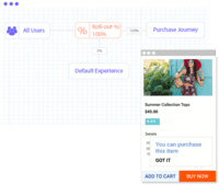 Screenshot of Create no-code product experiences