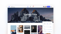Screenshot of Editor to Design and Layout Branded Galleries