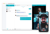 Screenshot of Text, Video and Voice Chat with AtomChat