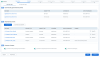Screenshot of Application document management