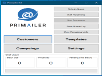 Screenshot of PrimailerDesktop laptop Mockup  Image