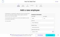 Screenshot of Add a new employee