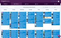 Screenshot of Schedule all of your social media content in an easy to view calendar.
