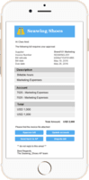 Screenshot of Mobile approvals for invoices and payments