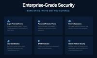 Screenshot of Enterprise-grade security is available to form creators on their own forms