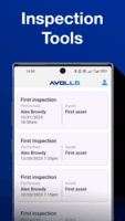 Screenshot of Avollo mobile app - Inspection Tools