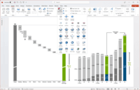 Screenshot of think-cell creates 40+ chart types in PowerPoint
