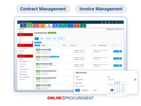 Screenshot of Contract lifecycle management, streamlined payment approval flow