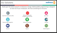 Screenshot of Wellness Platform Features