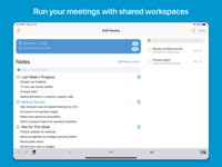Screenshot of Run your meetings effortlessly with shared meeting workspaces