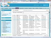 Screenshot of Salesforce CRM - More than just a contacts database, Salesforce CRM is a centralized repository of customer information in the cloud.