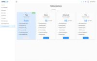 Screenshot of Avollo Web-Screen - Fleet Management Subscriptions