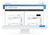 Screenshot of data redaction solutions.