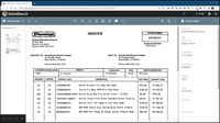 Screenshot of indexed data, where users can performs a 3 way match against an order receipt and purchase order.