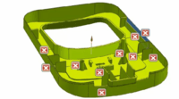 Screenshot of NX has the ability to validate a part (or assembly) and its adherence to standards, collisions, and manufacturability.