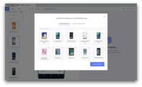 Screenshot of Select Devices to compare and start testing
