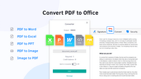 Screenshot of PDF to Office conversion