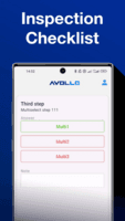 Screenshot of Avollo mobile app - Inspection Checklist