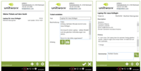 Screenshot of unitworx Service App