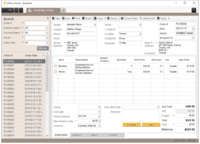 Screenshot of The purchase order tab for reordering and receiving products.