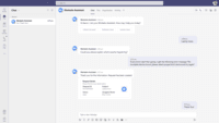 Screenshot of Chat channel integration - Microsoft Teams
Workativ can be deployed on Teams to give employees a modern self-service using the Workativ Assistant Chatbot.