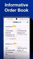 Screenshot of Avollo mobile app - Informative Order Book