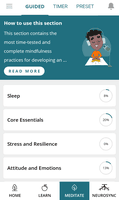 Screenshot of Guided Meditation