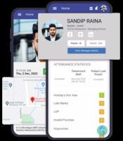 Screenshot of Mobile App Employee Self-Service Portal