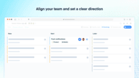 Screenshot of Align your team and set a clear direction