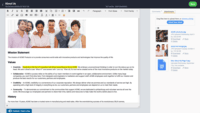 Screenshot of Sandbox > Content (HTML) Editor
